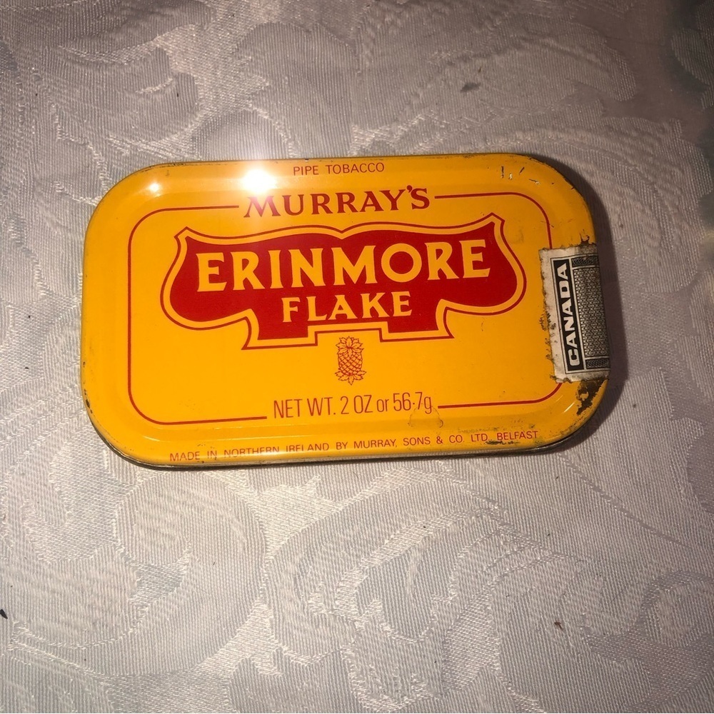 VINTAGE Erinmore Flake En Tranches Rare French Murray’s of Northern Ireland Tin